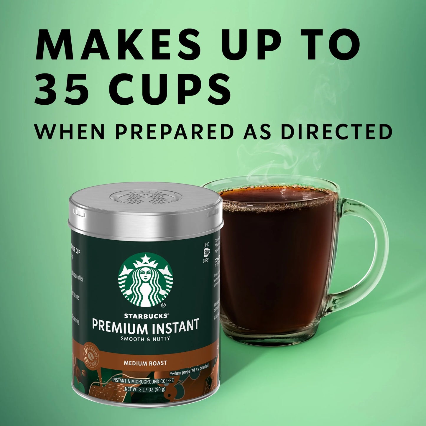 (3 Pack) Premium Medium Roast Instant Coffee, 3.17 Oz