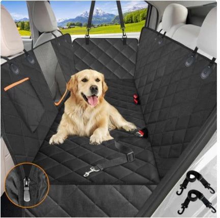 DOG~PROOF YOUR CAR'S BACK SEAT WITH A PROTECTIVE COVER