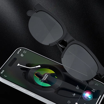 AI Intelligent Translation Glasses Built-In Microphone Speakers Earphone Glasses Support 144 Languages Sports Driving Sunglasses