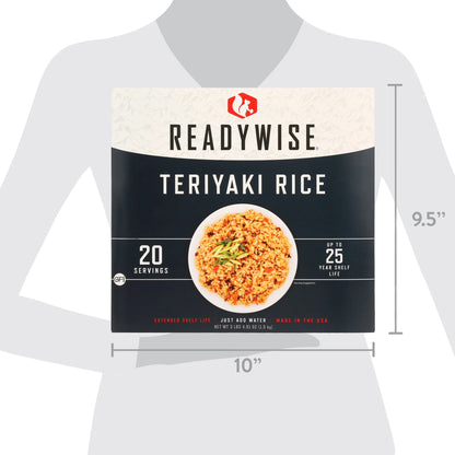 (2 Pack)  Teriyaki & Chicken 20 Serving, Shelf-Stable, Emergency Meal