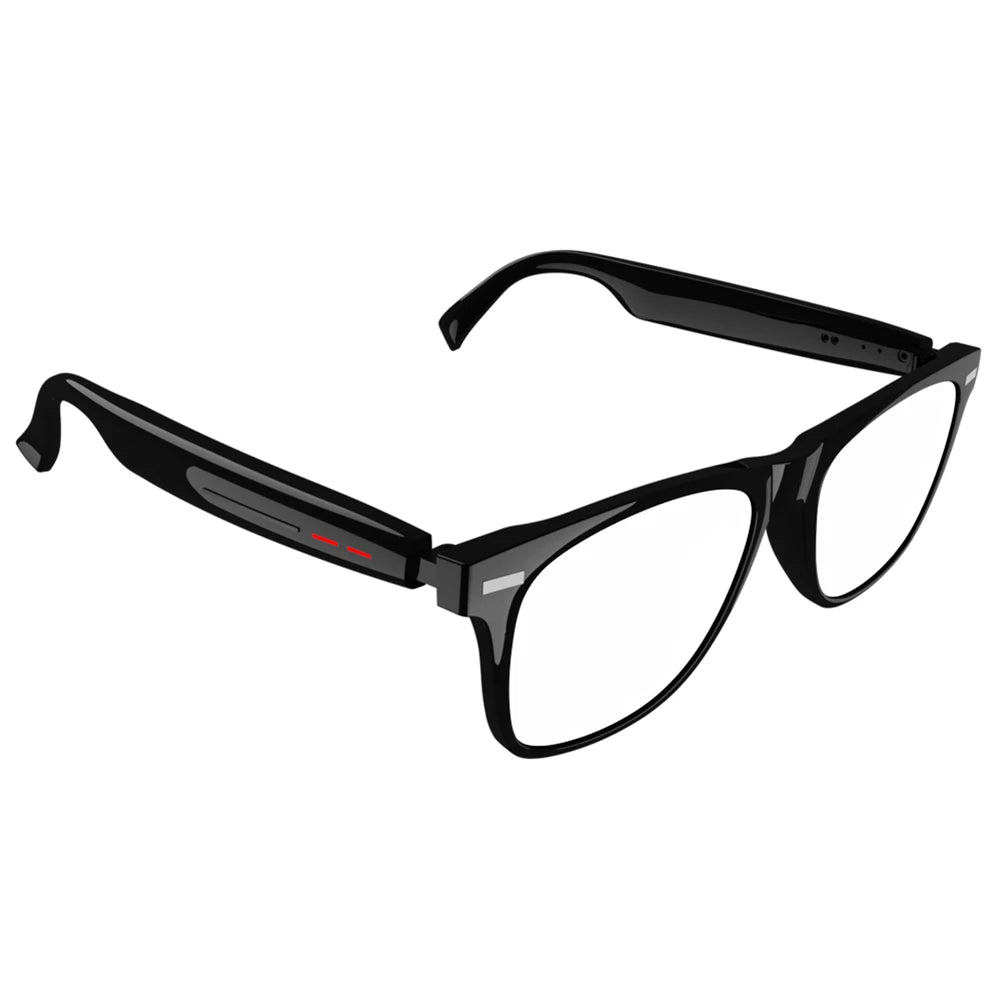 Smart Glasses AI Voice Assistant Camera Glasses Remote Shooting Wearable Eyeglass Open Ear Sound Mic & Speakers for Men & Woman