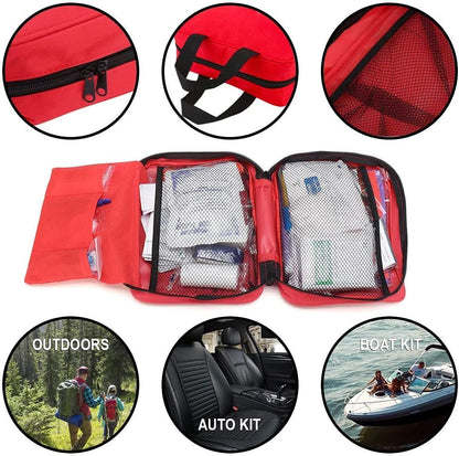 Premium Compact and Lightweight First Aid Kit, 234 Piece