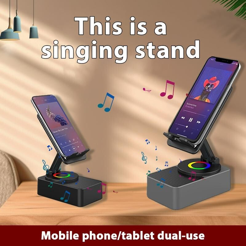 Wireless Audio Bluetooth Speaker 5In1 Phone Holder Emergency Rechargeable