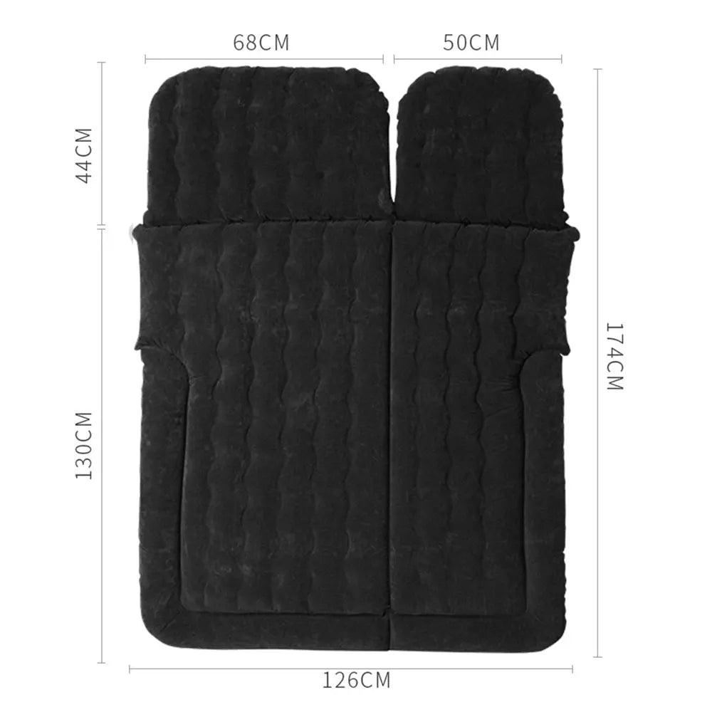 Portable SUV Travel Air Mattress Cushion Inflatable Car Bed Mattress Car Camping Mattress with 2 Pillows Outdoor Camping Cushion