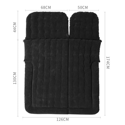 Portable SUV Travel Air Mattress Cushion Inflatable Car Bed Mattress Car Camping Mattress with 2 Pillows Outdoor Camping Cushion