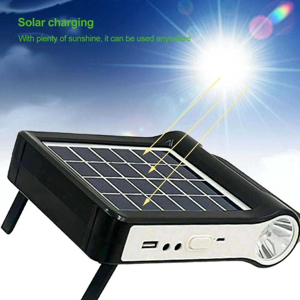 Portable Generator,  Portable Power Station with LED Light, Solar Power Bank